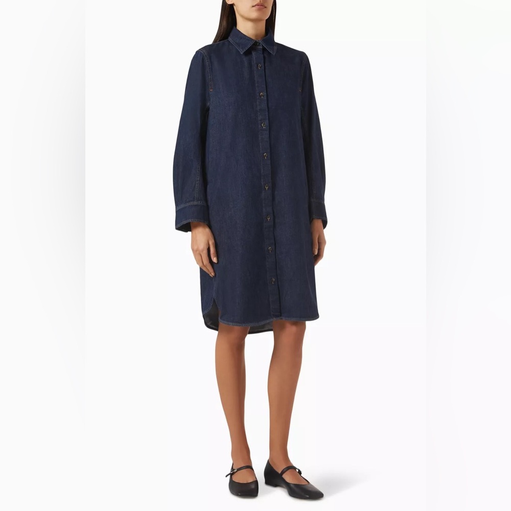 COS NWT Dark Blue Denim Shirt Dress